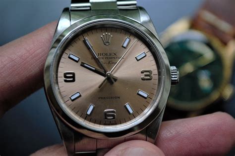 rolex air king rose gold